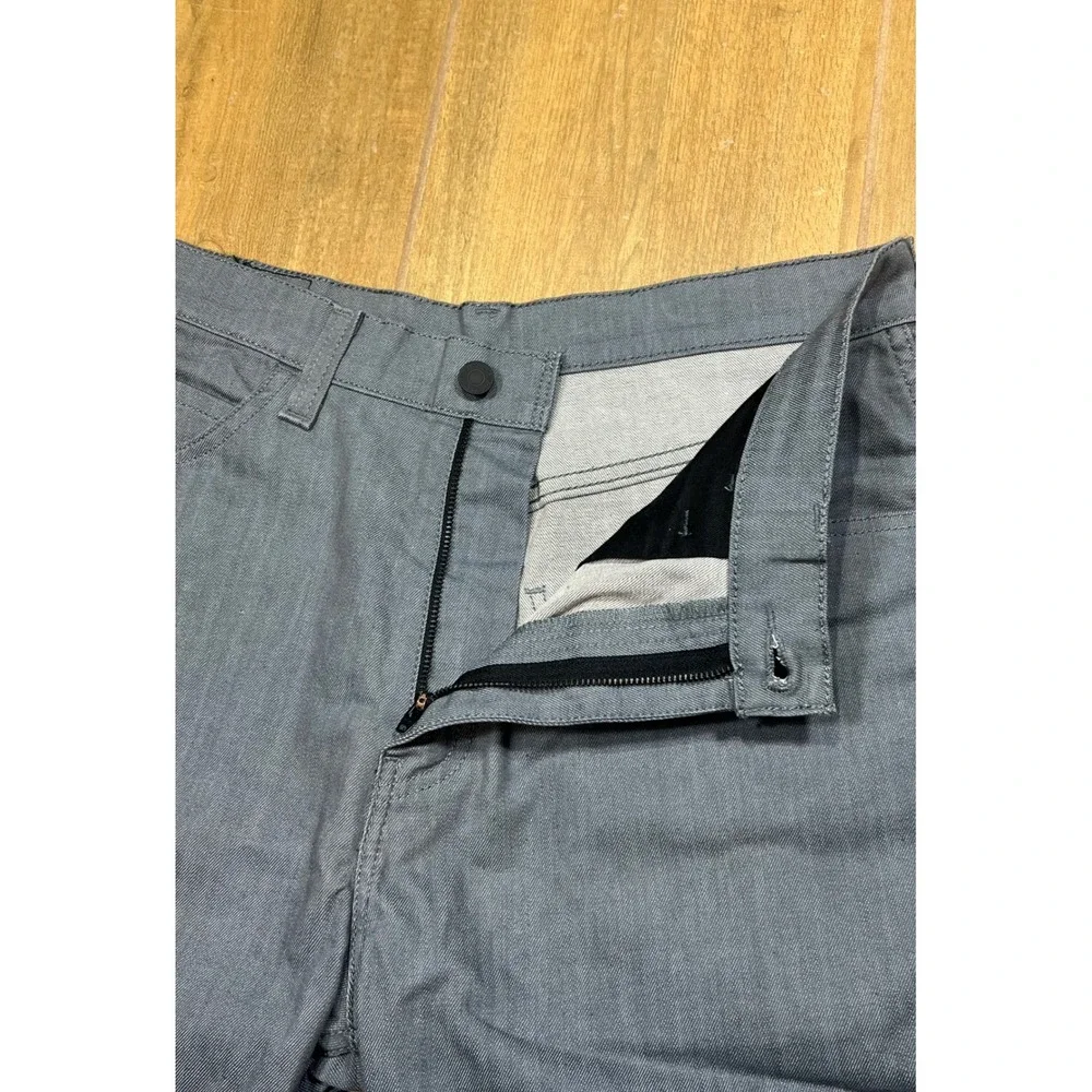 Levis 569 Loose Straight Shorts Mens 33 Grey Denim Relaxed Fit Casual Summer